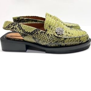 Ganni Slingback Sandal with Crystal Detail